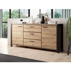 Тумба Helvetia Aktiv №26 2D3S (Taurus Oak/Black Matt) Thumb