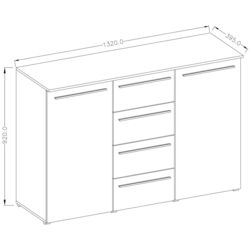 Tumba Helvetia Amber №26 (Alpin Oak/Black) Thumb