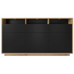 Тумба Helvetia Aston №26 3D3S (Black Matt/Taurus Oak) Thumb