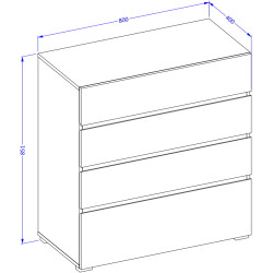 Comoda Helvetia Cross 249WMY28 (White/Black) Thumb