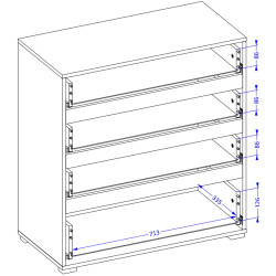 Комод Helvetia Cross 24CWMY28 (Congo/Black) Thumb