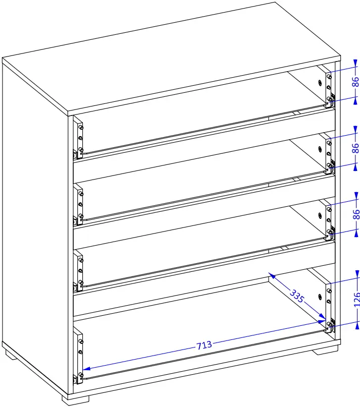 Комод Helvetia Cross 24CWMY28 (Congo/Black)
