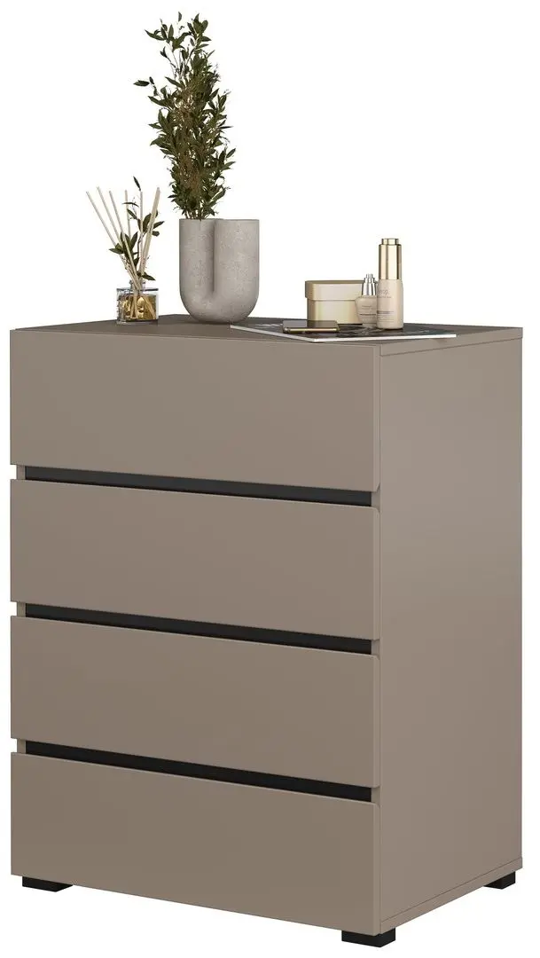 Comoda Helvetia Cross 4SZ 60 cm (Congo/Black)