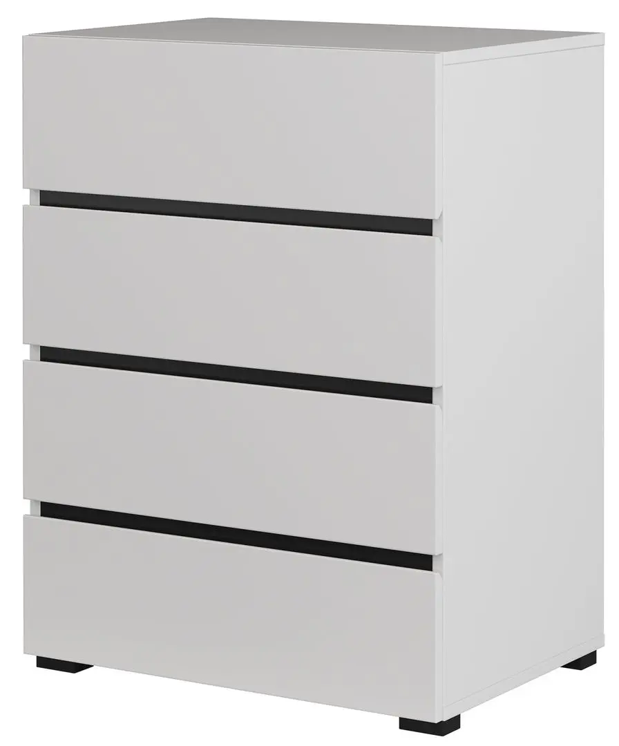 Comoda Helvetia Cross 4SZ 60 cm (White/Black)