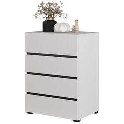 Comoda Helvetia Cross 4SZ 60 cm (White/Black) Thumb