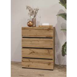 Comoda Helvetia Cross 4SZ 60 cm (Wotan Oak)