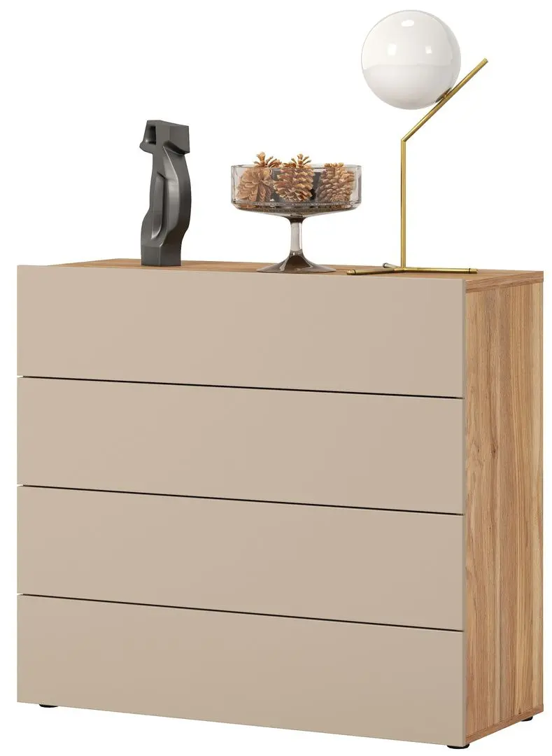 Comoda Helvetia Impressio 4SZ 100 cm (Mauvella Oak/Congo)