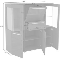 Tumba Helvetia India 4D1S (Gray/Gray Gloss) Thumb
