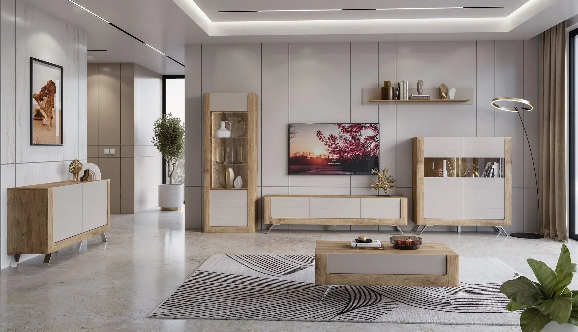 Tumba Helvetia Kasai 2D (Gold Oak/Cashmere)