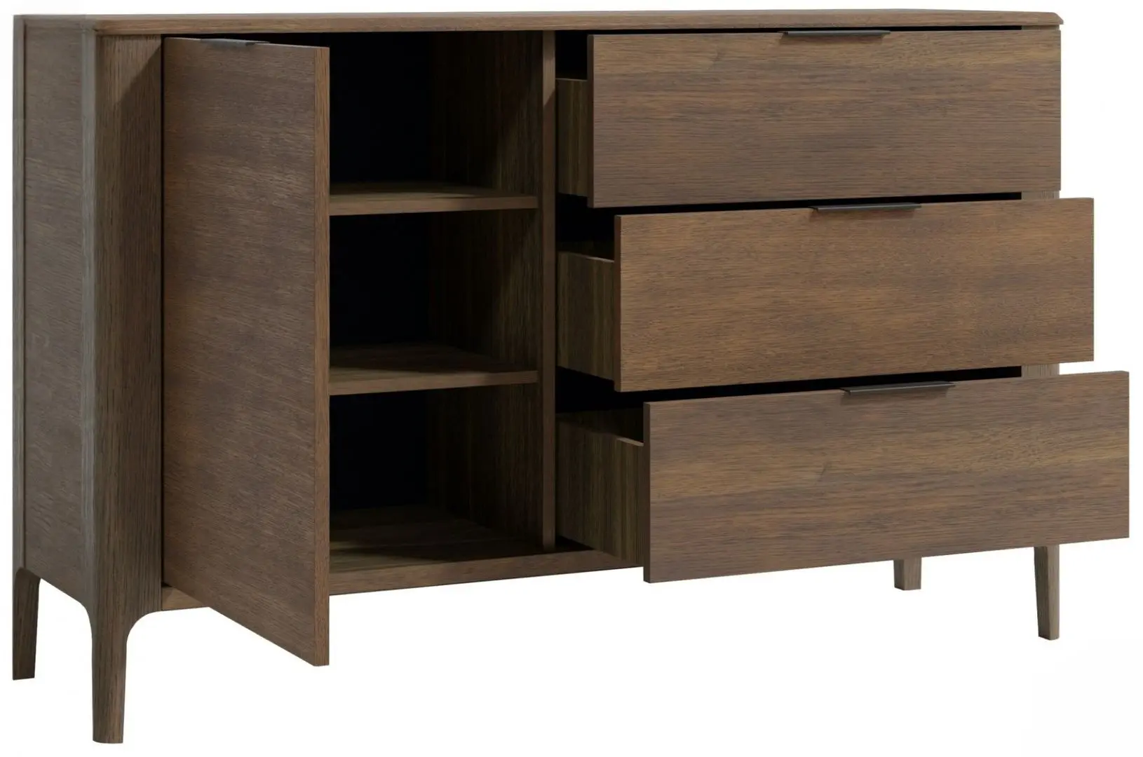 Тумба Helvetia Malawi 1D3S (Veneer Natural Oak) - 3