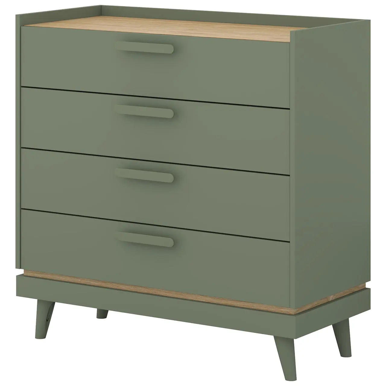 Комод Helvetia Scandi 24GDOH27 (Oiled Oak/Faded Green) - 2