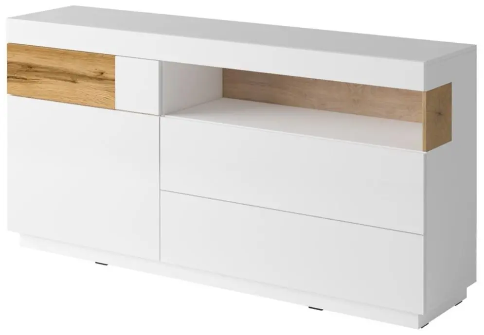 Tumba Helvetia Silke №47 1D3S (White/White Gloss/Wotan Oak)