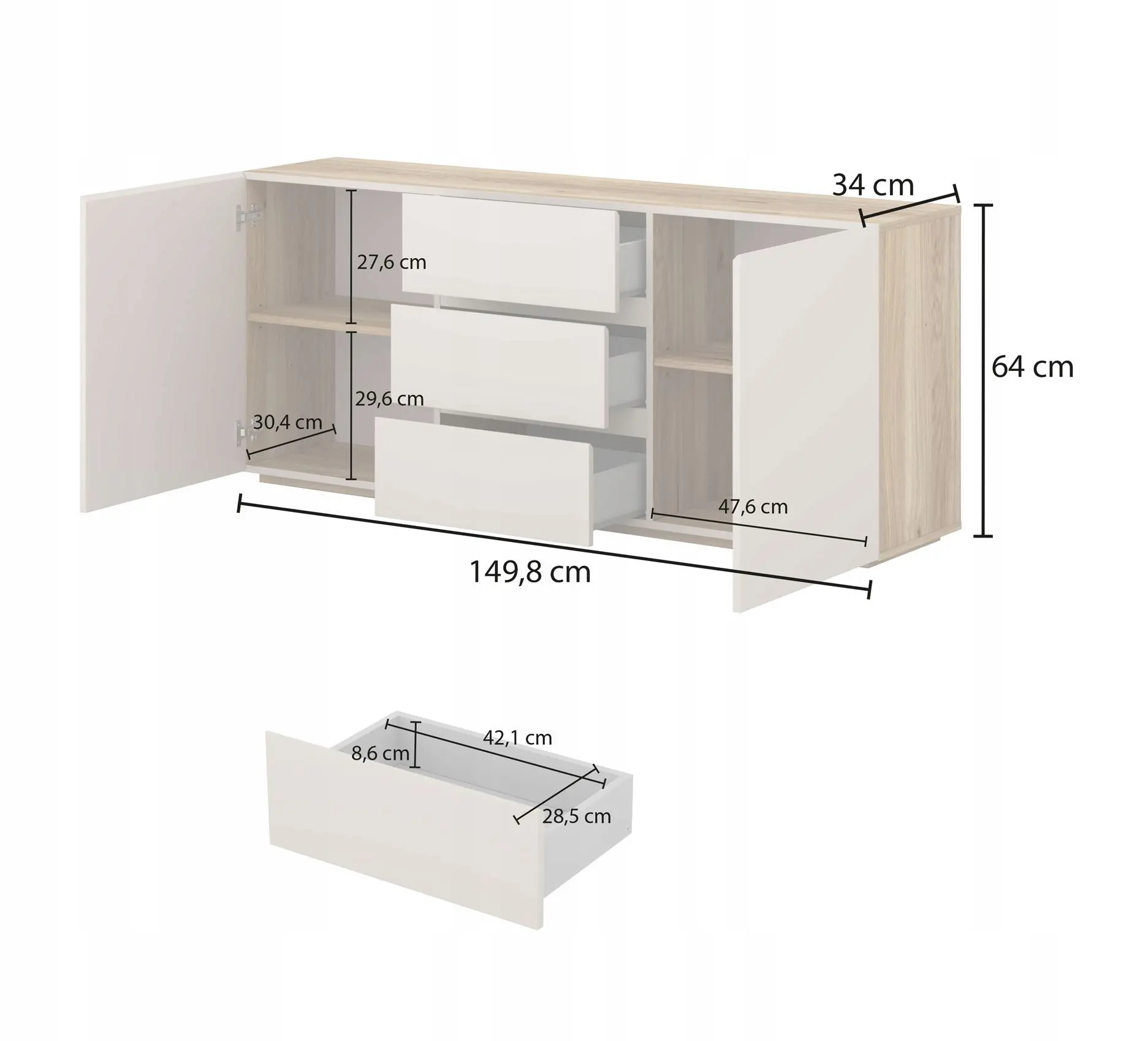 Tumba Helvetia 24MKOM26 (Mauvella Oak/Cashmere) - 5
