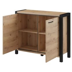 Тумба Helvetia Aktiv №45 2D (Taurus Oak/Black Matt) Thumb