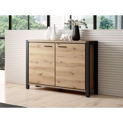 Тумба Helvetia Aktiv №45 2D (Taurus Oak/Black Matt) Thumb