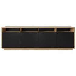 Тумба Helvetia Aston №25 4D (Black Matt/Taurus Oak) Thumb