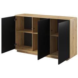 Тумба Helvetia Aston №43 3D (Black Matt/Taurus Oak) Thumb