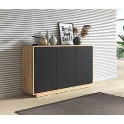 Тумба Helvetia Aston №43 3D (Black Matt/Taurus Oak) Thumb