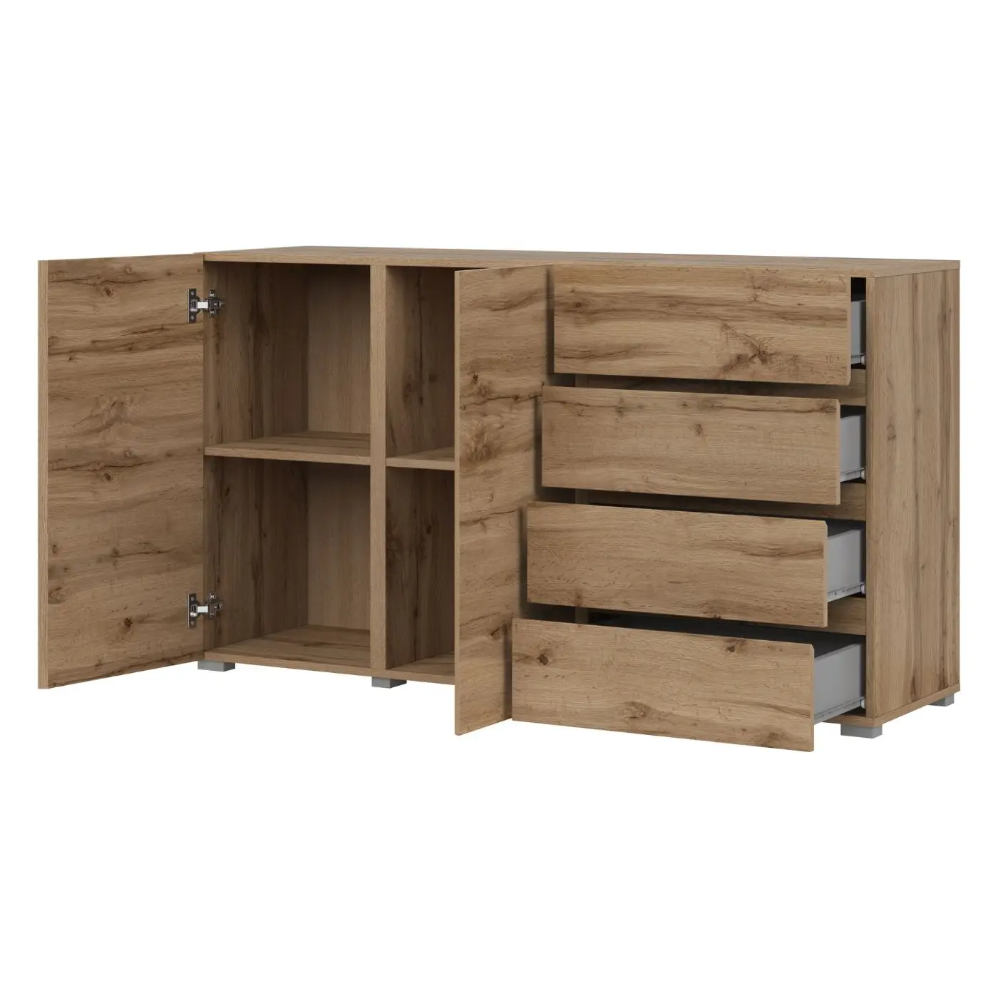 Тумба Helvetia Asymetric 24N0OA42 (Wotan Oak) - 3
