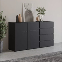 Тумба Helvetia Asymetric 24W3OA42 (Black Onyks)
