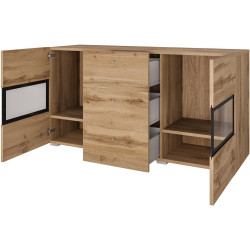 Tumba Helvetia Baros 24N0BM26 (Wotan Oak/Black) Thumb