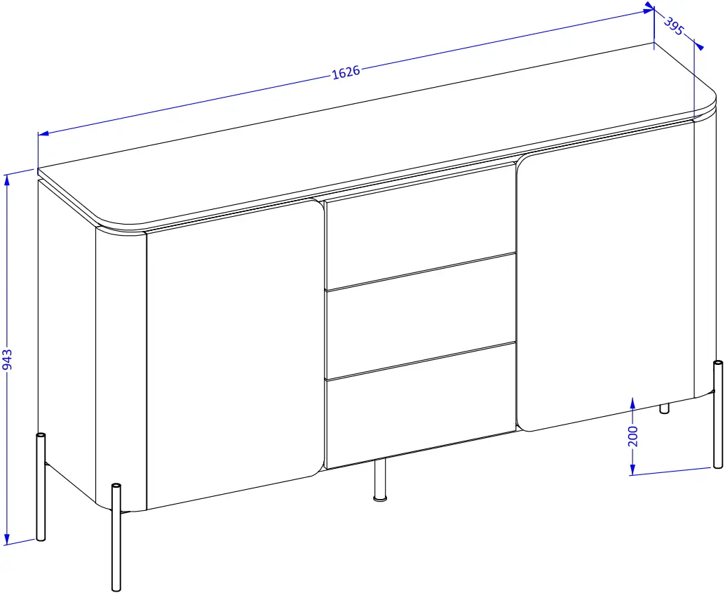 Тумба Helvetia Bello 24COOB26 (Congo/Black)