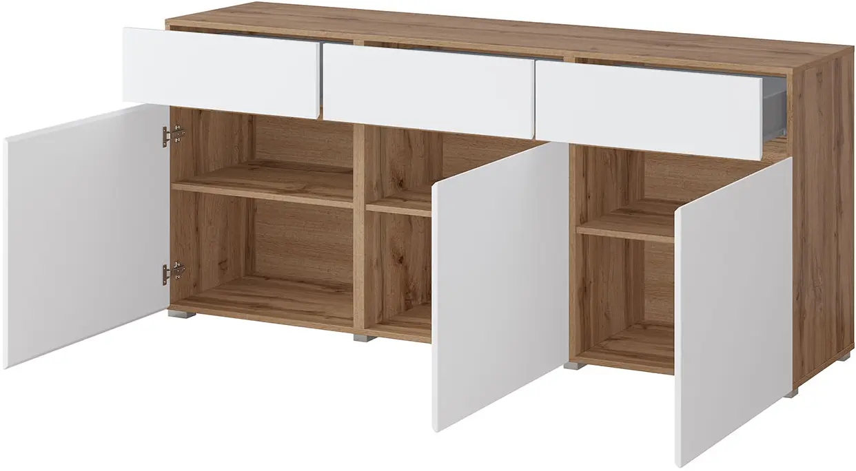 Тумба Helvetia Cross 24N9MY43 (Wotan Oak/White)