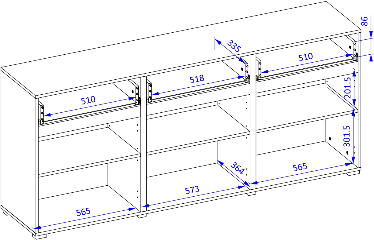 Тумба Helvetia Cross 24N9MY43 (Wotan Oak/White)