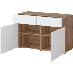 Тумба Helvetia Cross 24N9MY45 (Wotan Oak/White) Thumb