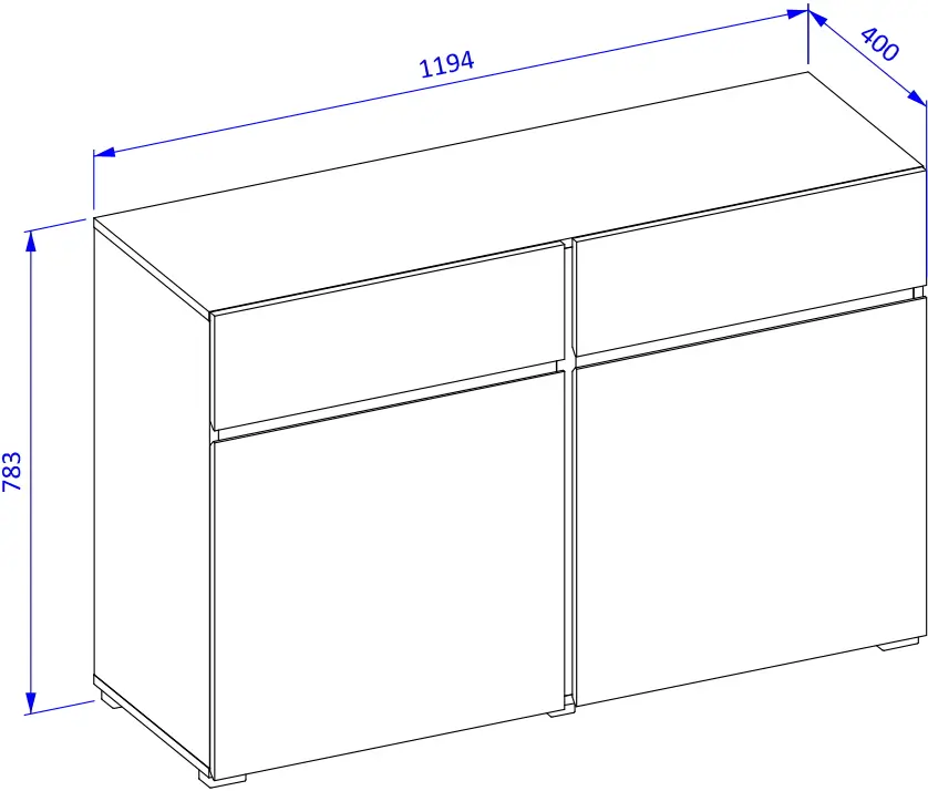Тумба Helvetia Cross 24N9MY45 (Wotan Oak/White)