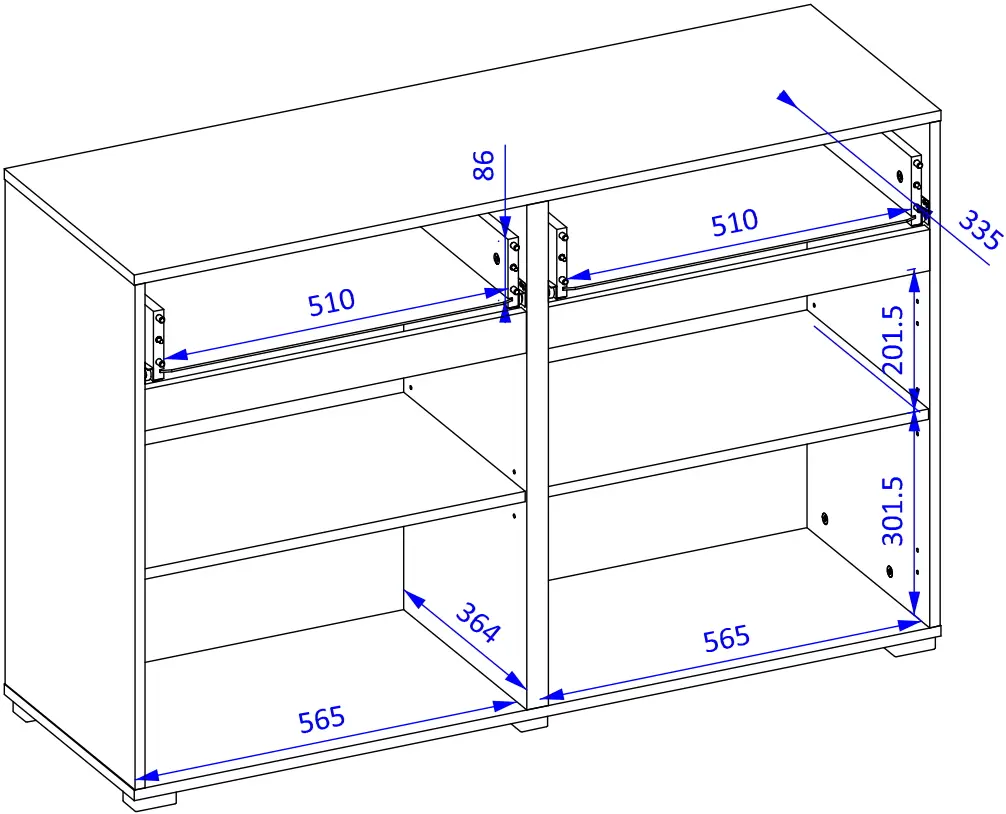 Тумба Helvetia Cross 24N9MY45 (Wotan Oak/White)