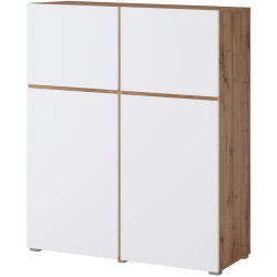 Тумба Helvetia Cross 24N9MY76 (Wotan Oak/White) Thumb