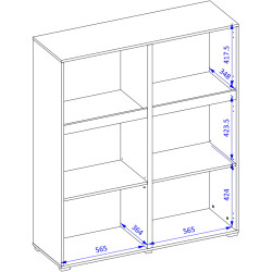 Тумба Helvetia Cross 24N9MY76 (Wotan Oak/White) Thumb