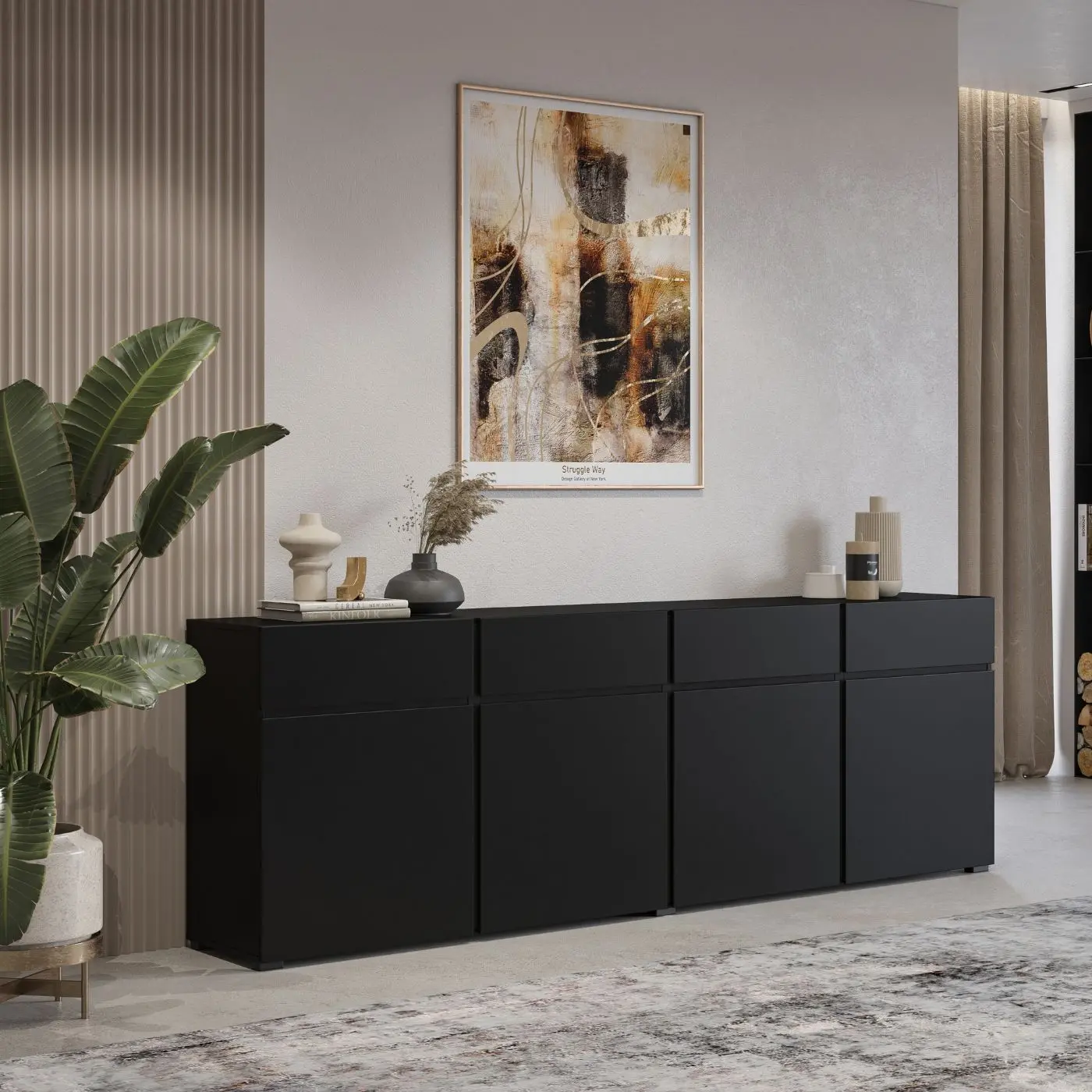 Тумба Helvetia Cross 24W3MY25 (Black Onyx) - 6
