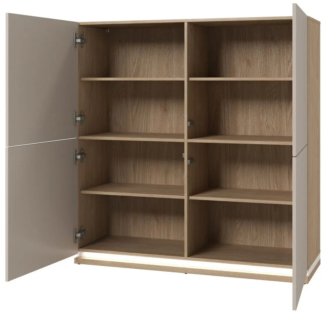 Tumba Helvetia Dore 4D 120 cm (Oiled Oak/Cashmere)