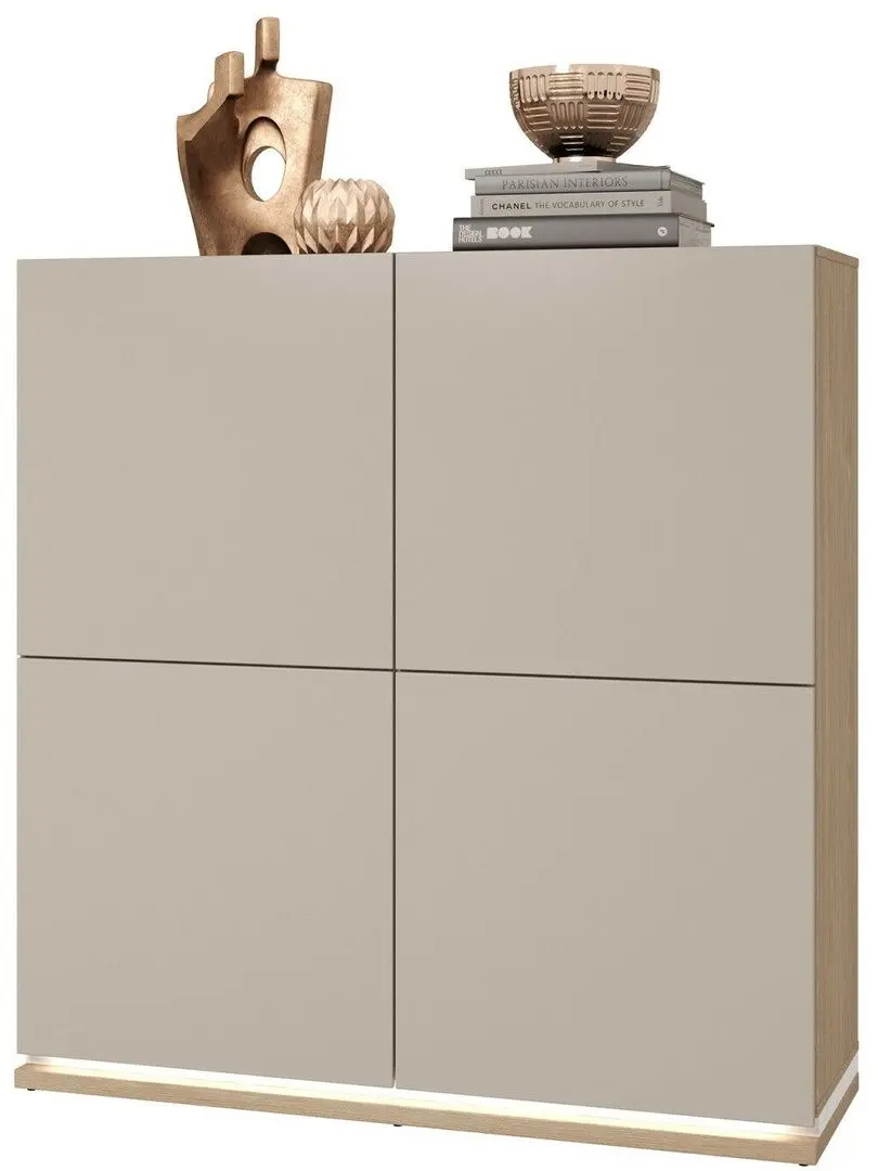 Tumba Helvetia Dore 4D 120 cm (Oiled Oak/Cashmere)