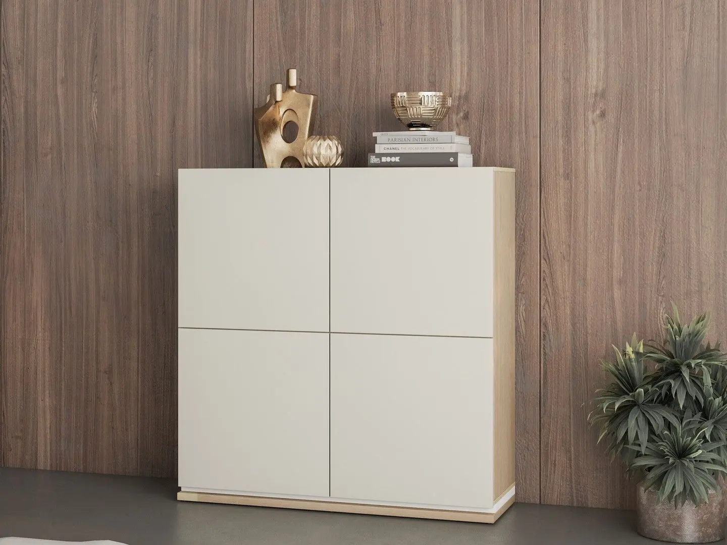 Tumba Helvetia Dore 4D 120 cm (Oiled Oak/Cashmere)