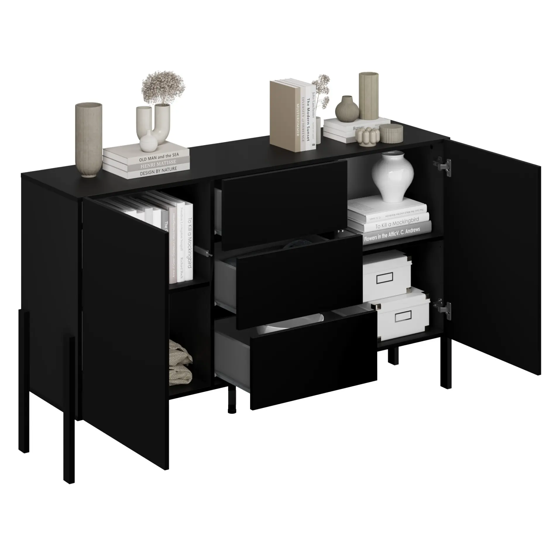 Тумба Helvetia Jukon 24W3ND43 (Black Onyx) - 5