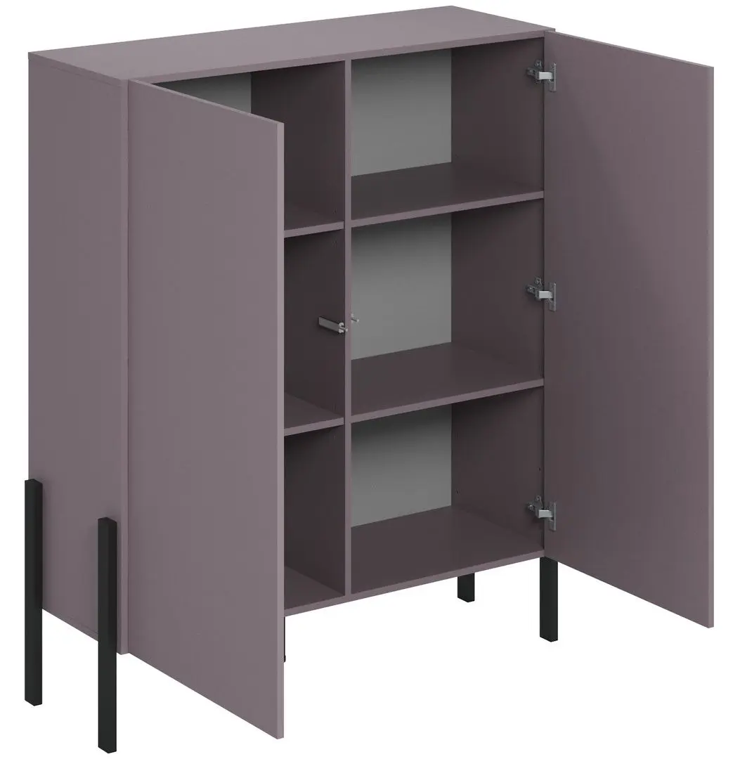 Тумба Helvetia Jukon 2D 114 cm (Plum/Black)