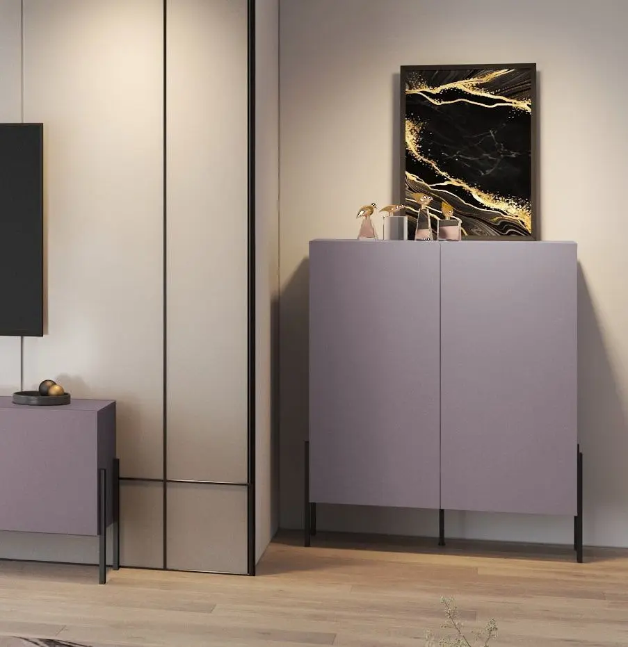 Тумба Helvetia Jukon 2D 114 cm (Plum/Black)