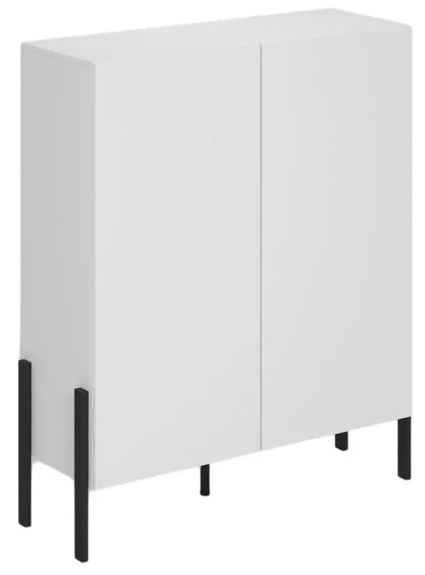 Тумба Helvetia Jukon 2D 114 cm (White Matt/Black)