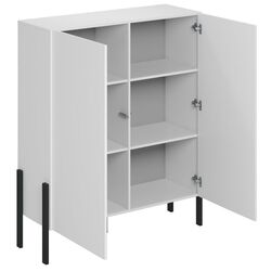 Тумба Helvetia Jukon 2D 114 cm (White Matt/Black) Thumb