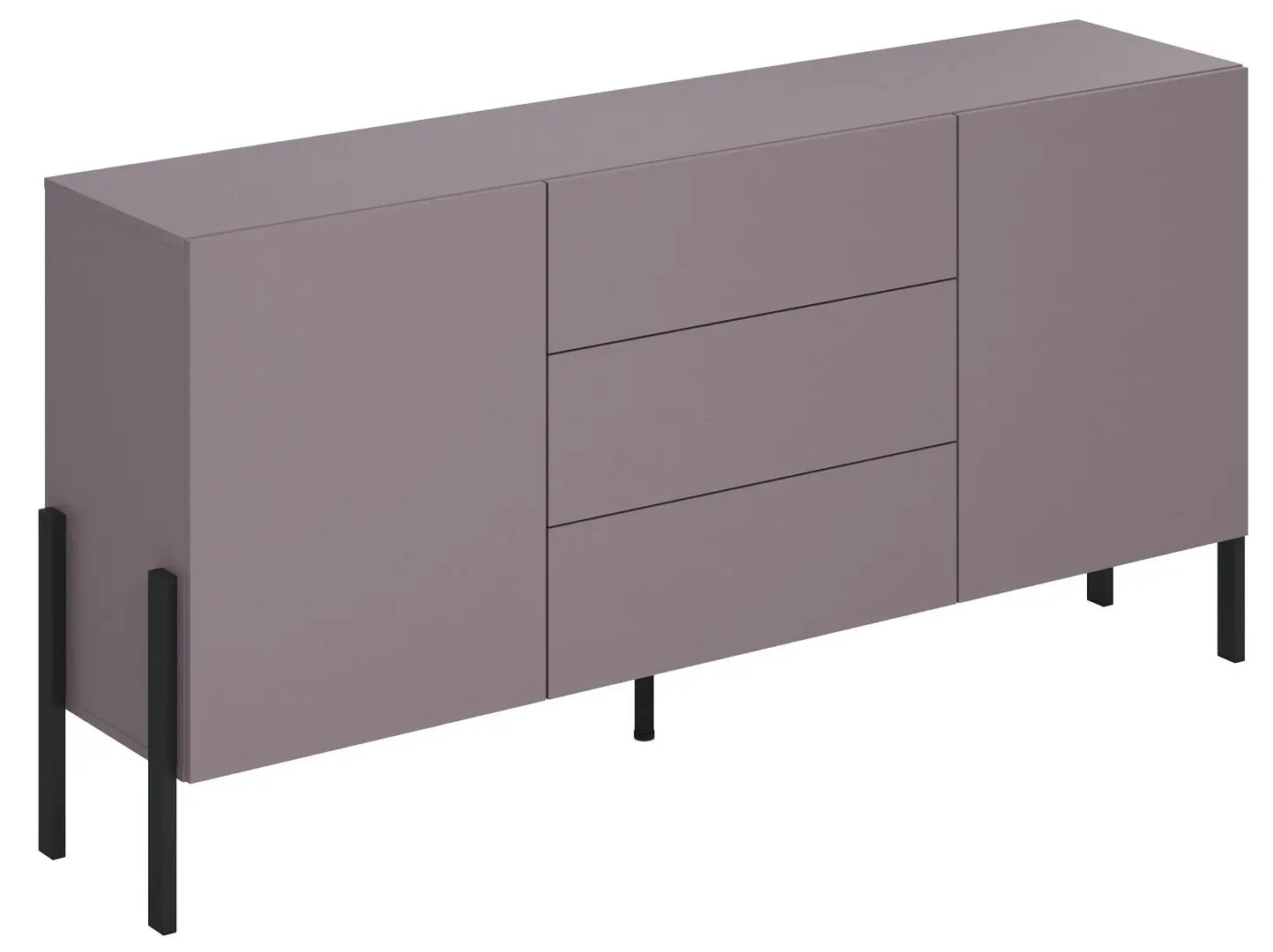 Тумба Helvetia Jukon 2D3SZ 180 cm (Plum/Black) - 4