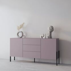 Тумба Helvetia Jukon 2D3SZ 180 cm (Plum/Black)