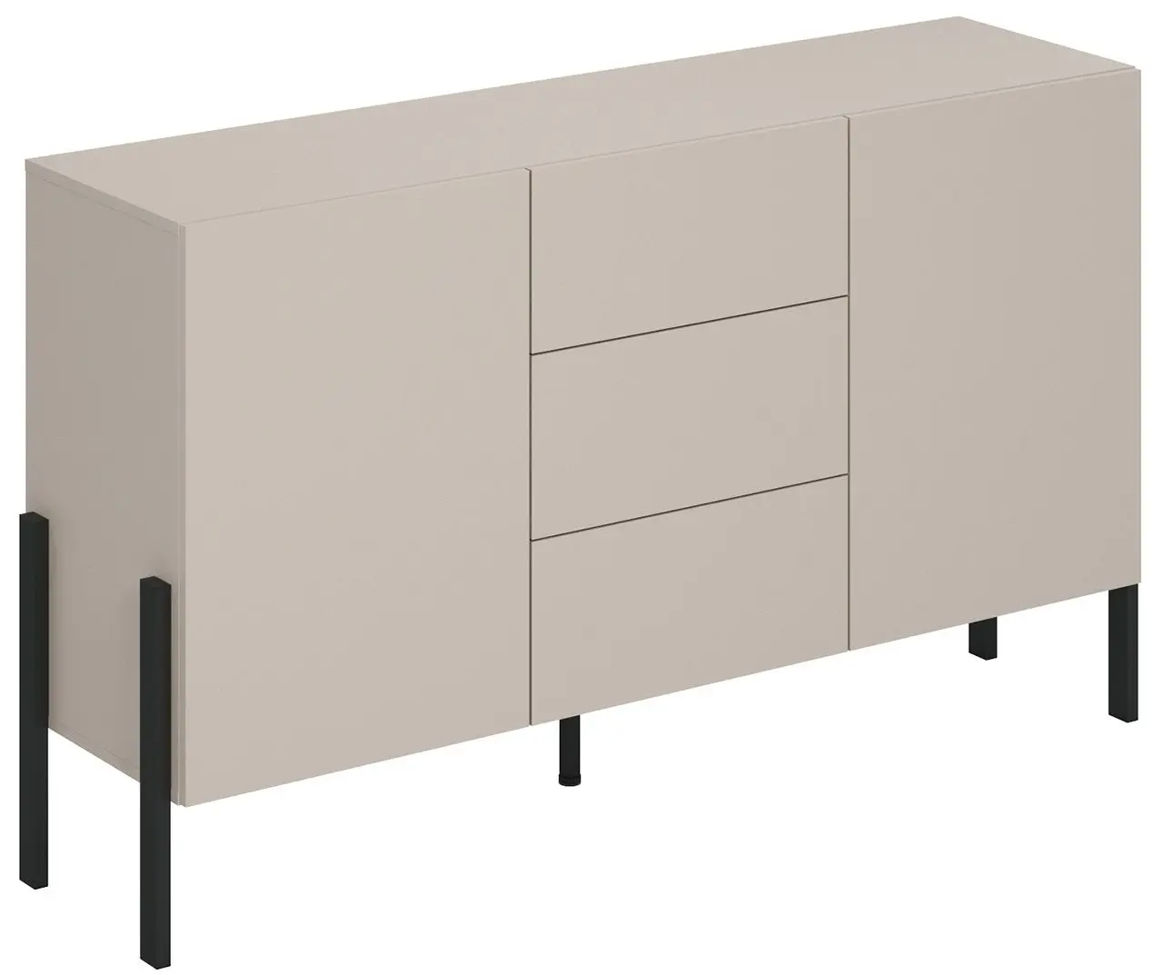 Тумба Helvetia Jukon 2D3SZ 154 cm (Cashmere/Black)