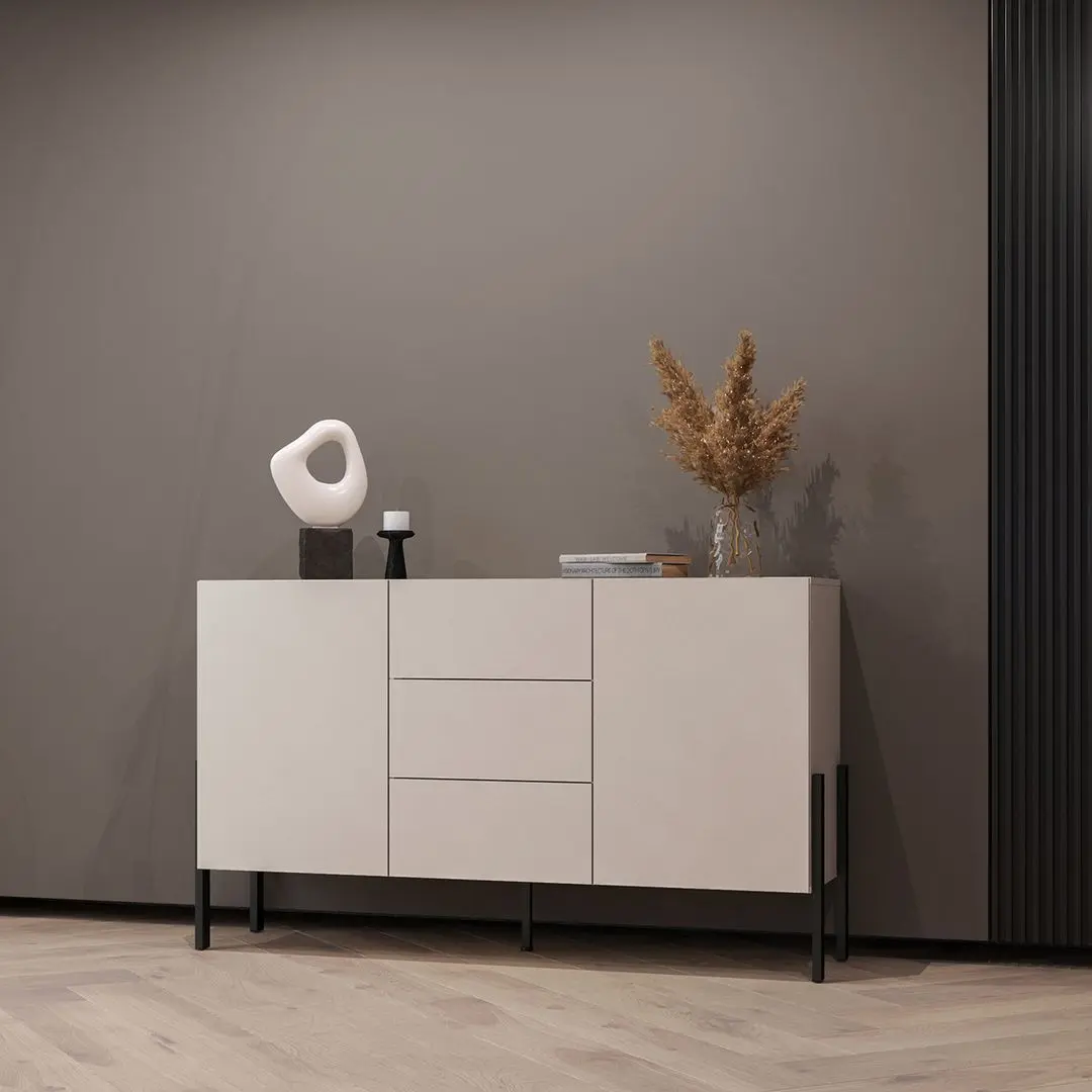 Тумба Helvetia Jukon 2D3SZ 154 cm (Cashmere/Black)