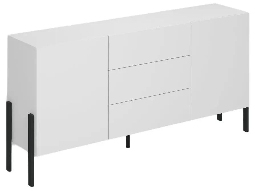 Tumba Helvetia Jukon 2D3SZ 180 cm (White Matt/Black)