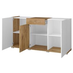 Tumba Helvetia Lars №43 3D1S (White/White Gloss/Flagstaff Oak) Thumb