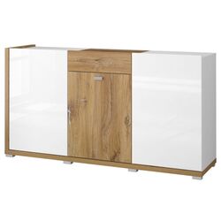 Tumba Helvetia Lars №43 3D1S (White/White Gloss/Flagstaff Oak)