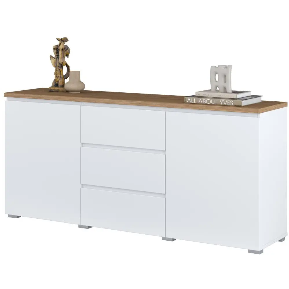 Тумба Helvetia Modo 247VOJ26 (White/Mauvella Oak) - 2